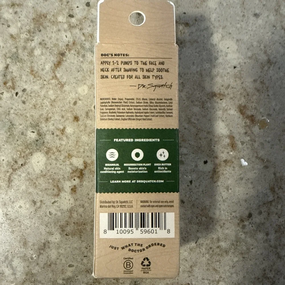 Mens Dr. Squatch Soothing Post Shave Pine Tar‎
